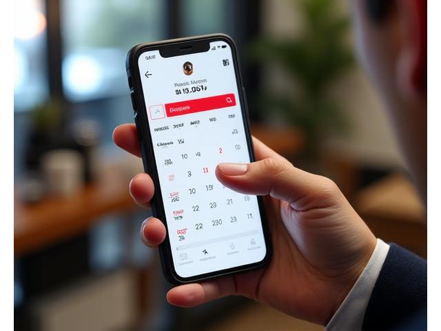 オンライン予約カレンダーとスマートフォンでの操作画面。ミニマルで洗練されたデザイン