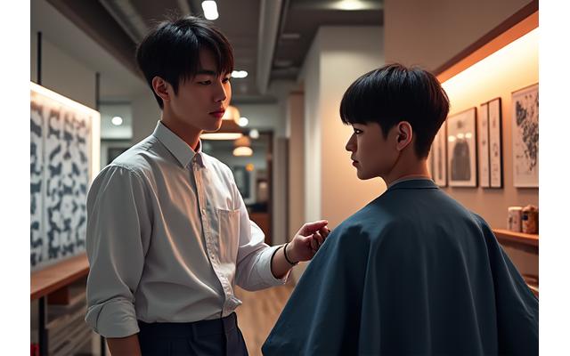 若々しく活気ある渋谷店の顧客対応風景、洗練された内装